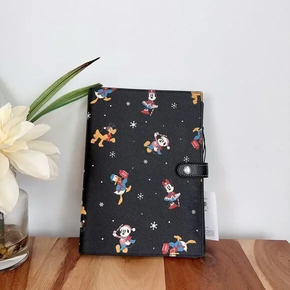 NWT‎ Coach Disney X Coach Notebook With Holiday Print - Picture 2 of 5